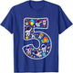 Kids 5 Year Old Boy Astronaut Space Birthday 5th Birthday Boys T-Shirt - T-Shirt | Royal