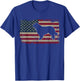 Newfie Dog America Flag Patriotic Dog Lover Gift T-Shirt - T-Shirt | Royal
