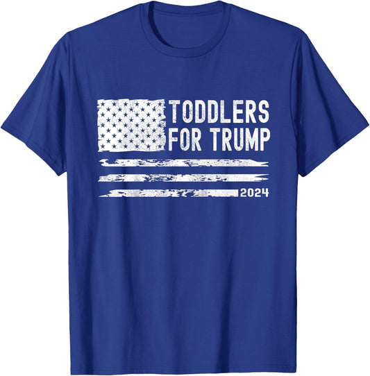Kids Toddlers For Trump Election 2024 Kids For Trump T-Shirt - T-Shirt | Royal