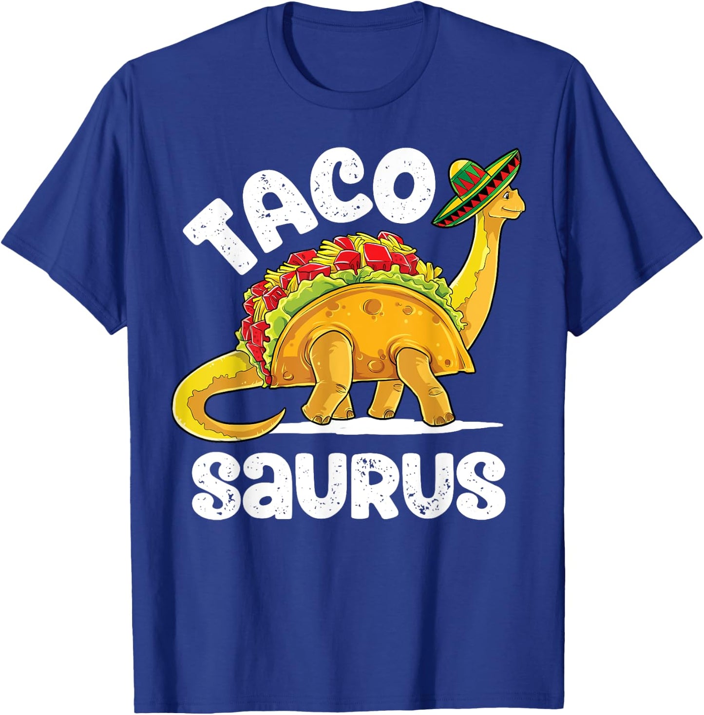 Tacosaurus Taco Dinosaur T rex Funny Cinco de Mayo Men Women T-Shirt - T-Shirt | Royal