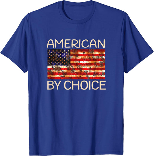 American By Choice US Citizenship T-Shirt - T-Shirt | Royal