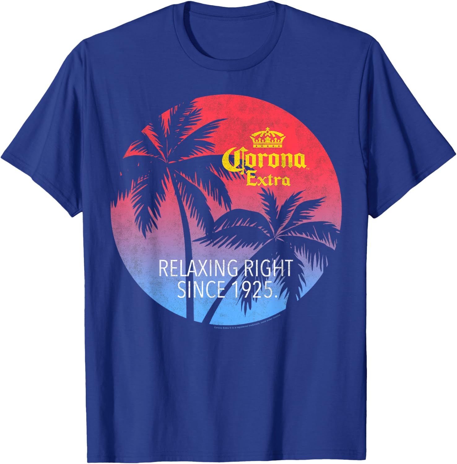 Officially Licensed Corona Extra Circular Logo T-Shirt - T-Shirt | Royal