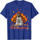 Cute German Shorthaired Pointer Happy Thanksgiving Turkey T-Shirt - T-Shirt | Royal