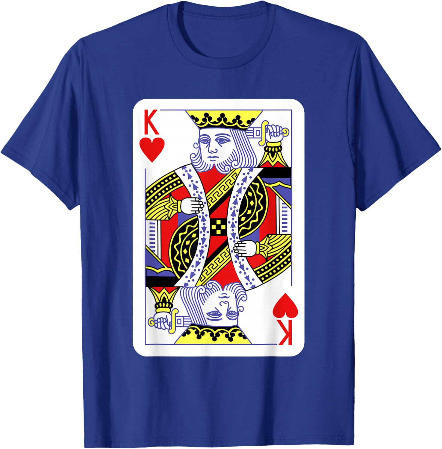 King of Hearts Playing Cards Halloween Costume Casino Easy T-Shirt - T-Shirt | Royal
