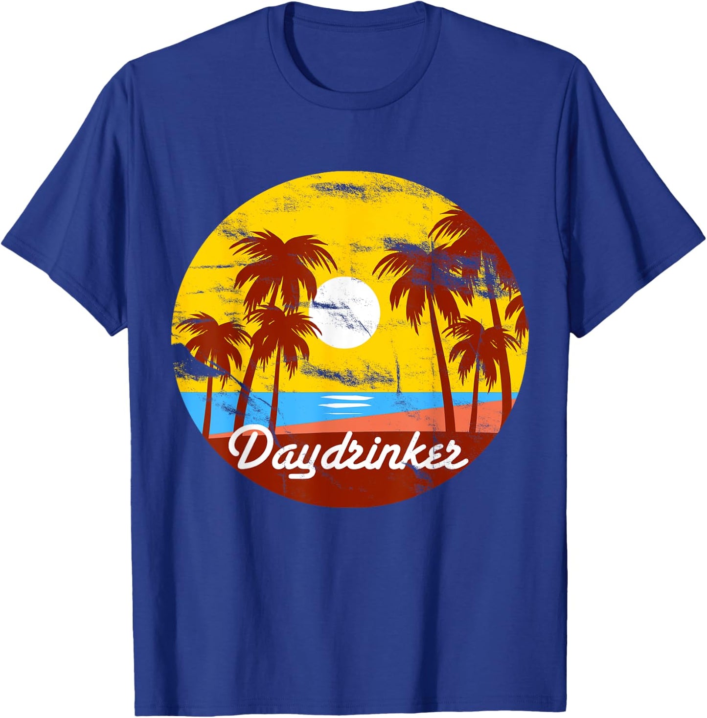 Day Drinker Retro Vintage Looking for Day Drinking T-Shirt - T-Shirt | Royal