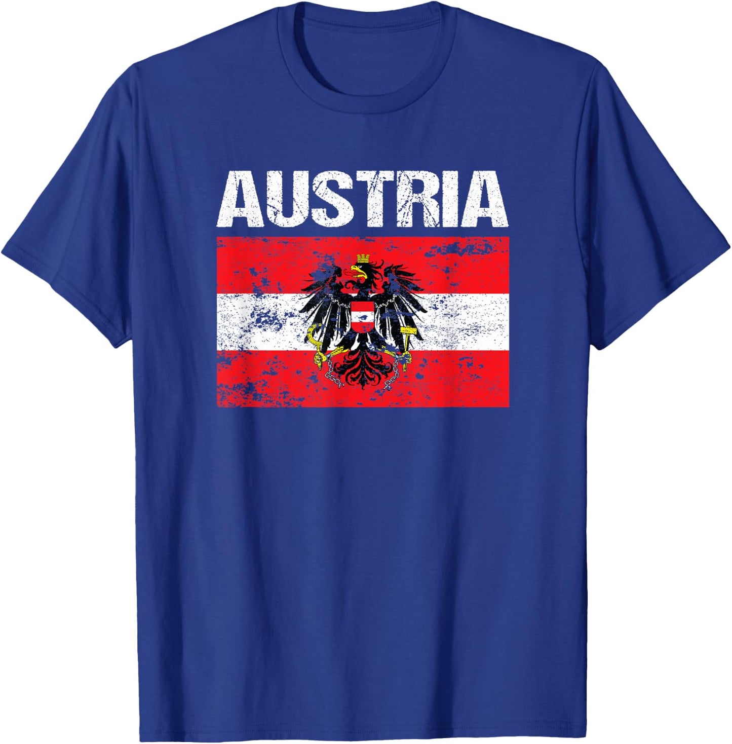 Austrian Flag Austria Vienna Land der Berge Eagle T Shirt T-Shirt - T-Shirt | Royal