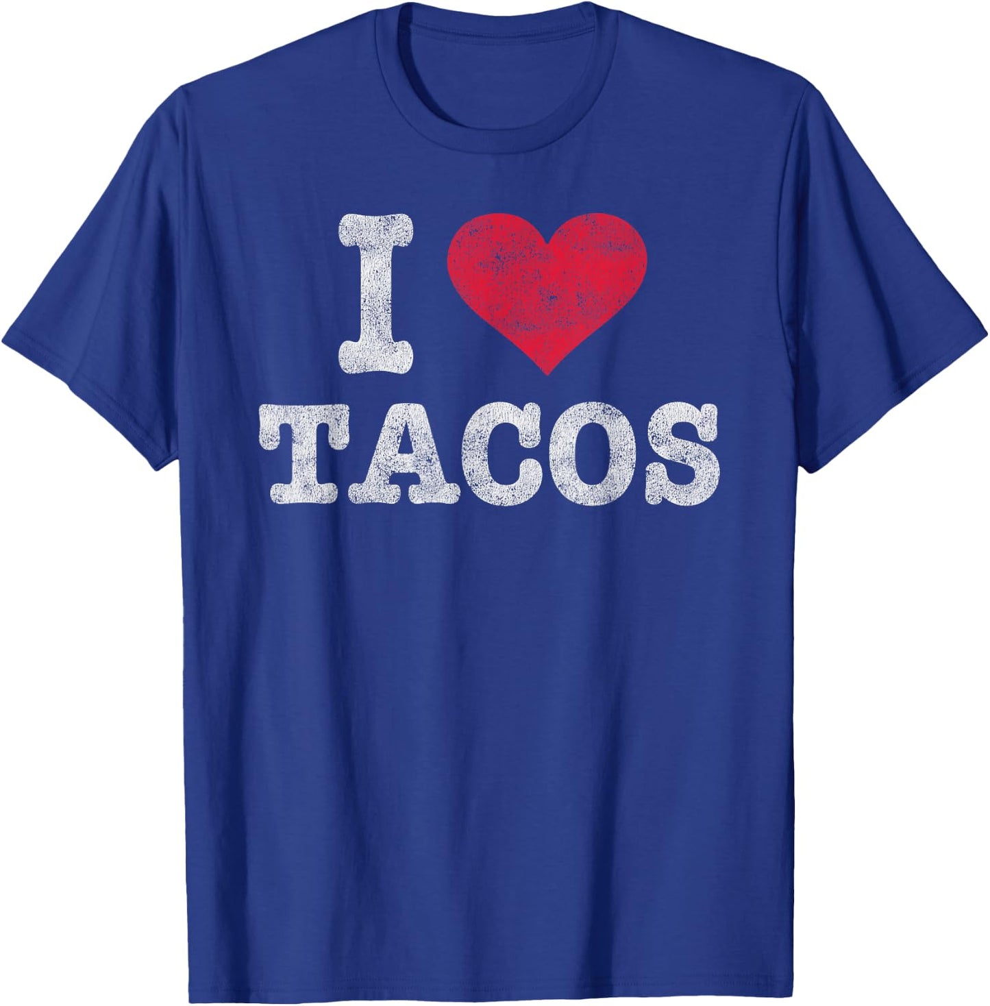Trendy Vintage I Love Tacos Gift T-Shirt - T-Shirt | Royal