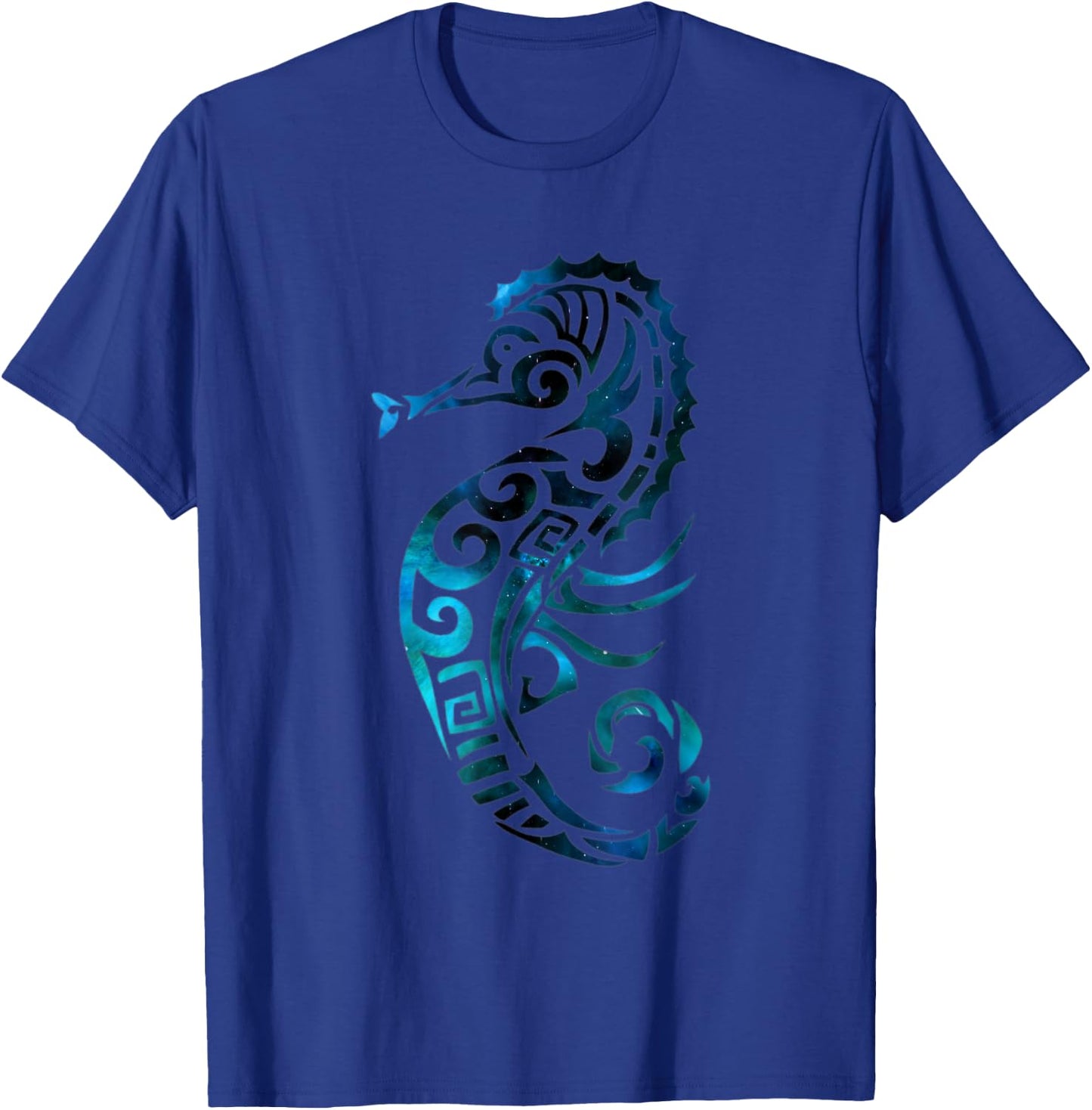 Turquoise seahorse ocean design T-Shirt - T-Shirt | Royal