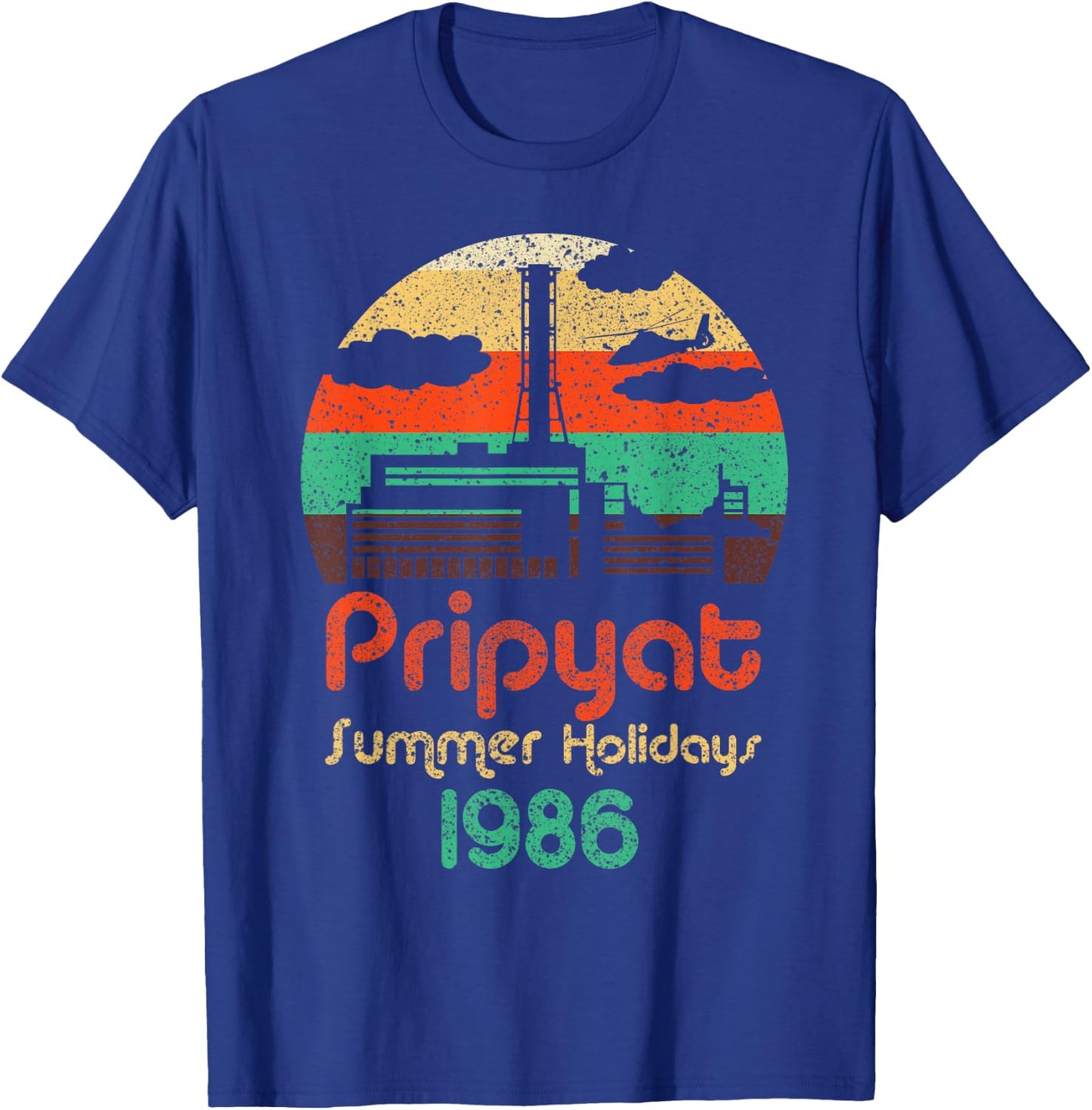 3.6 X-ray large not terrible Chernobyl retro tripyat T-Shirt - T-Shirt | Royal