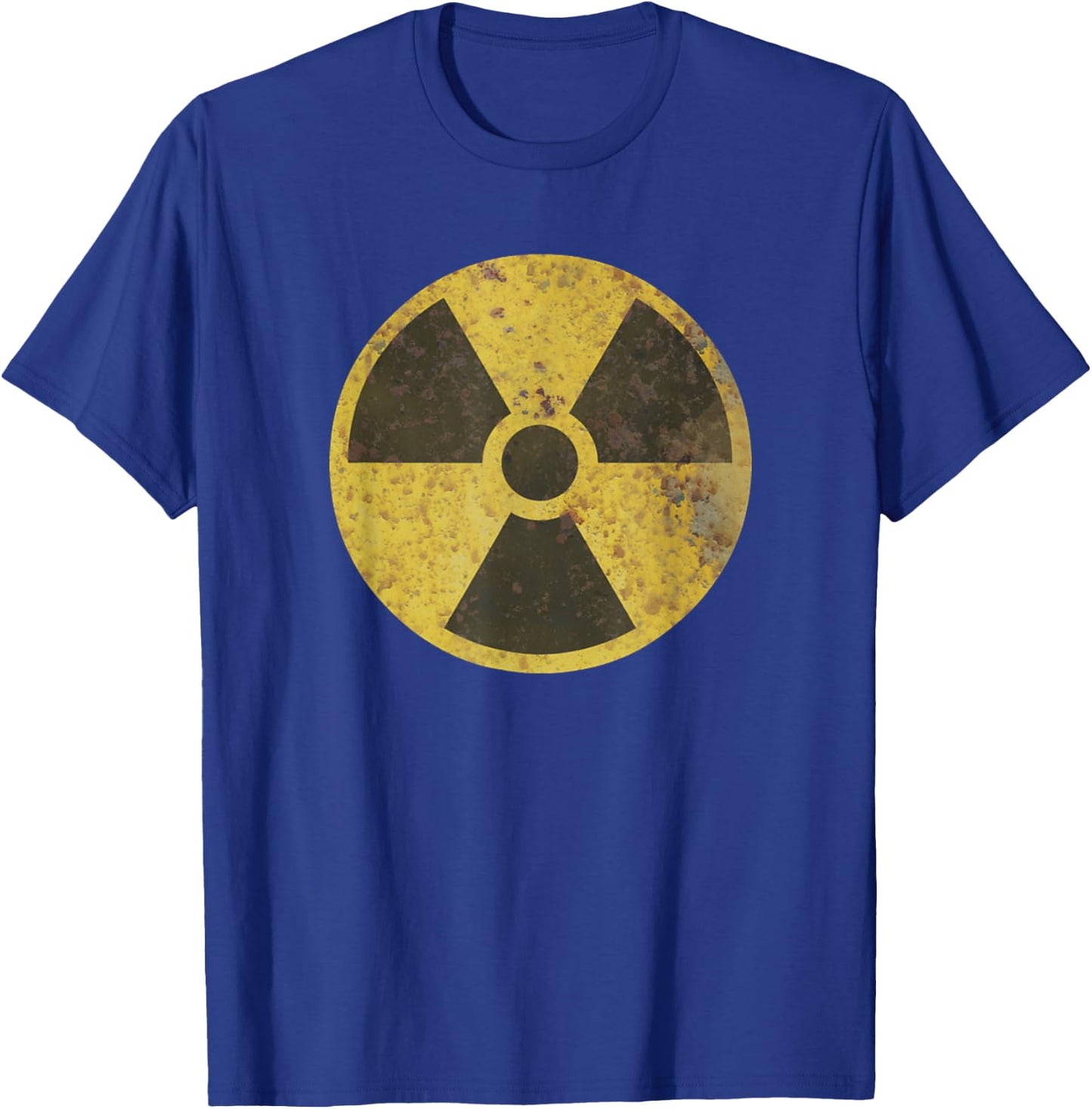 Biohazard Radioactive Symbol Old Vintage Rusted Sign T-Shirt - T-Shirt | Royal
