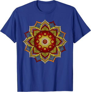 Handpan - Hang Drum Mandala - natural colored T-Shirt - T-Shirt | Royal