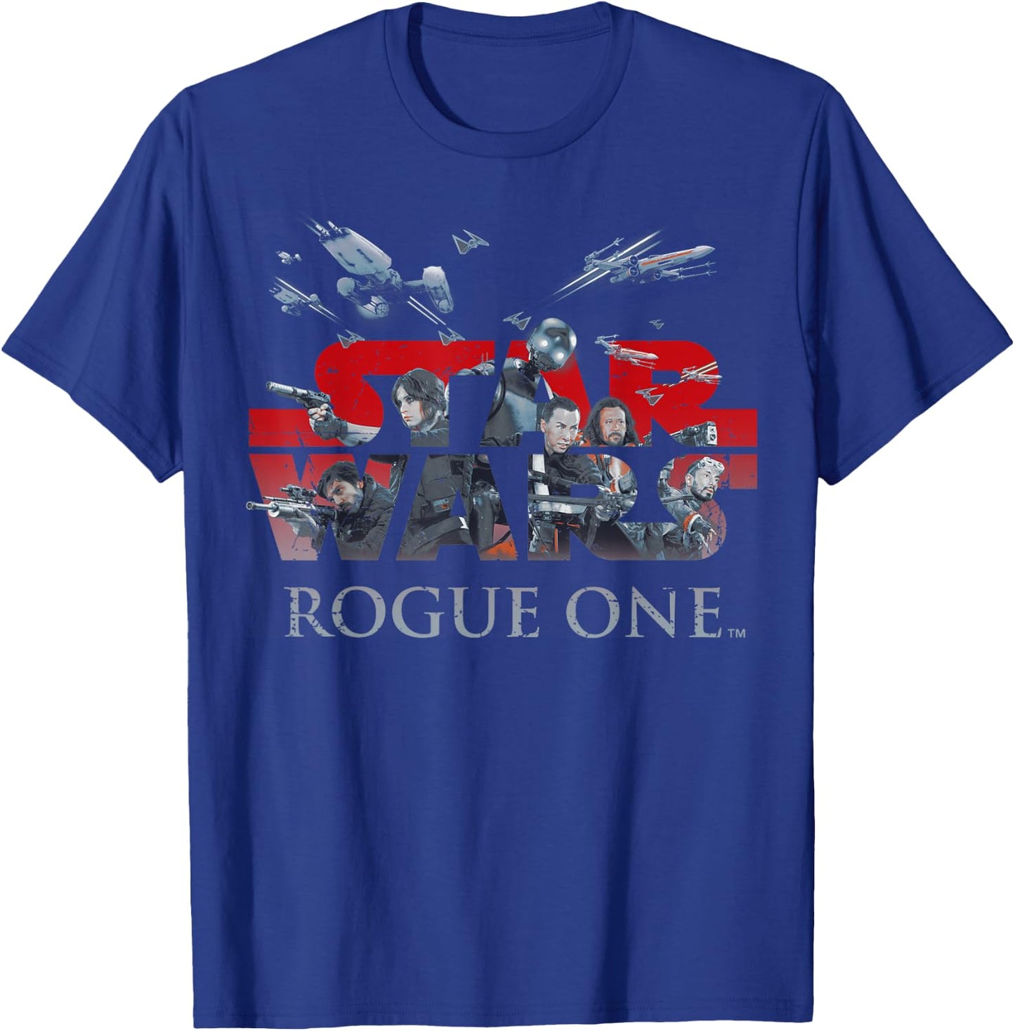 Star Wars Rogue One Rebellion Logo Graphic T-Shirt - T-Shirt | Royal