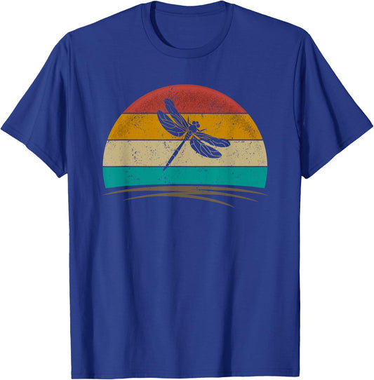 Dragonfly Shirt Retro Dragonfly Entomology Insect Lover T-Shirt - T-Shirt | Royal