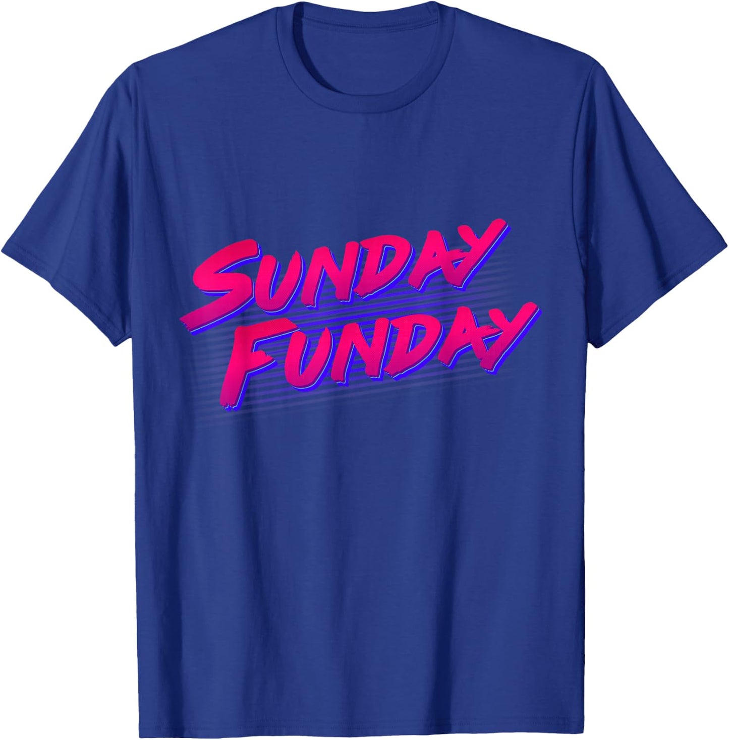 Retro Sunday Funday T-Shirt - T-Shirt | Royal