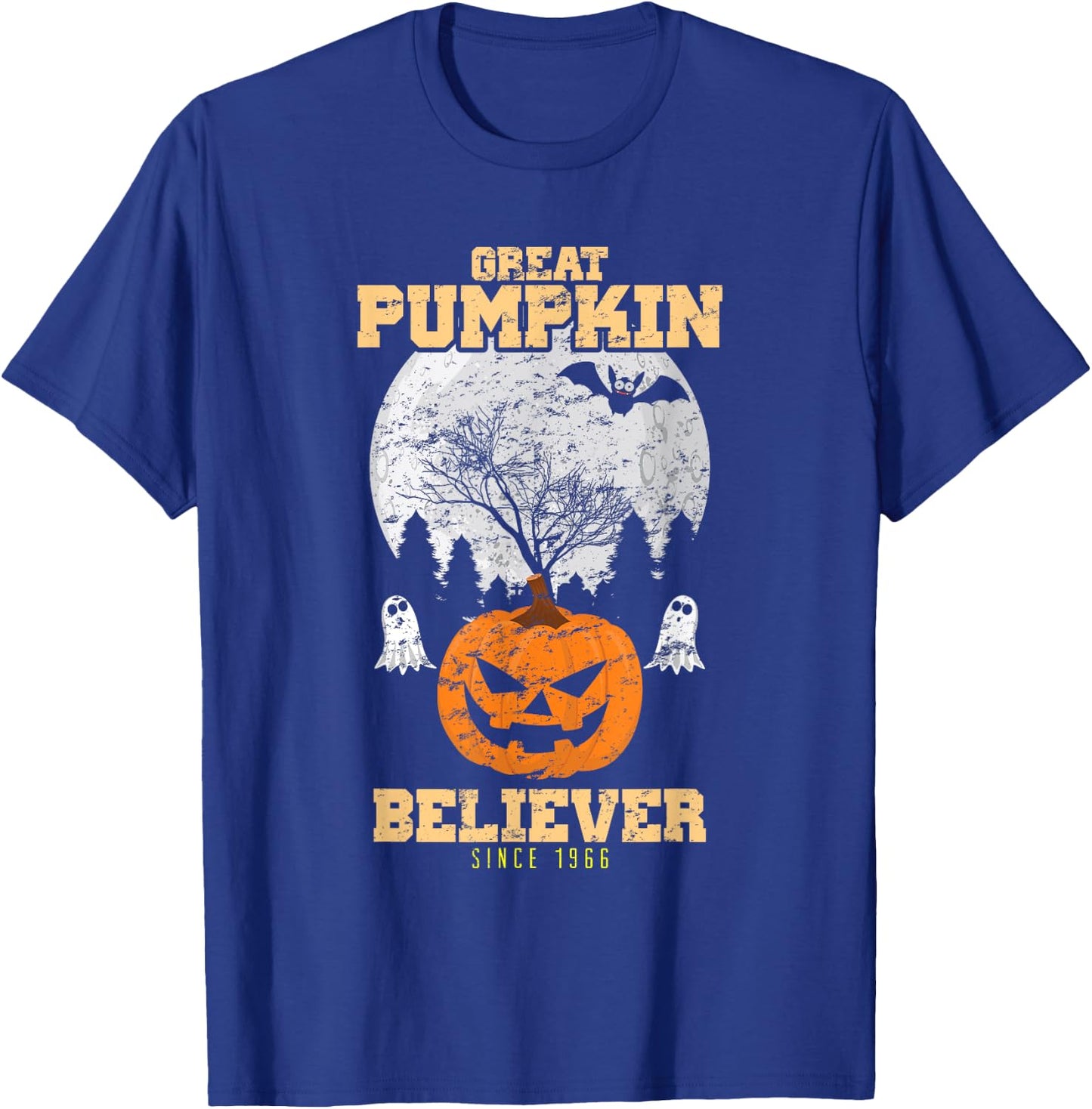 Halloween Great Pumpkin Believer Since 1966 T-Shirt - T-Shirt | Royal