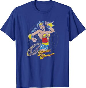 Wonder Woman Spinning T-Shirt - T-Shirt | Royal