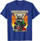 Monster Truck Crushing being 2 Two Years Old 2nd Birthday T-Shirt - T-Shirt | Royal