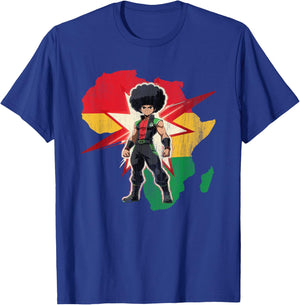 Juneteenth Anime Manga Characters, African Culture Otaku T-Shirt - T-Shirt | Royal