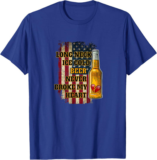 Long Neck Ice Cold Beer T-Shirt - T-Shirt | Royal