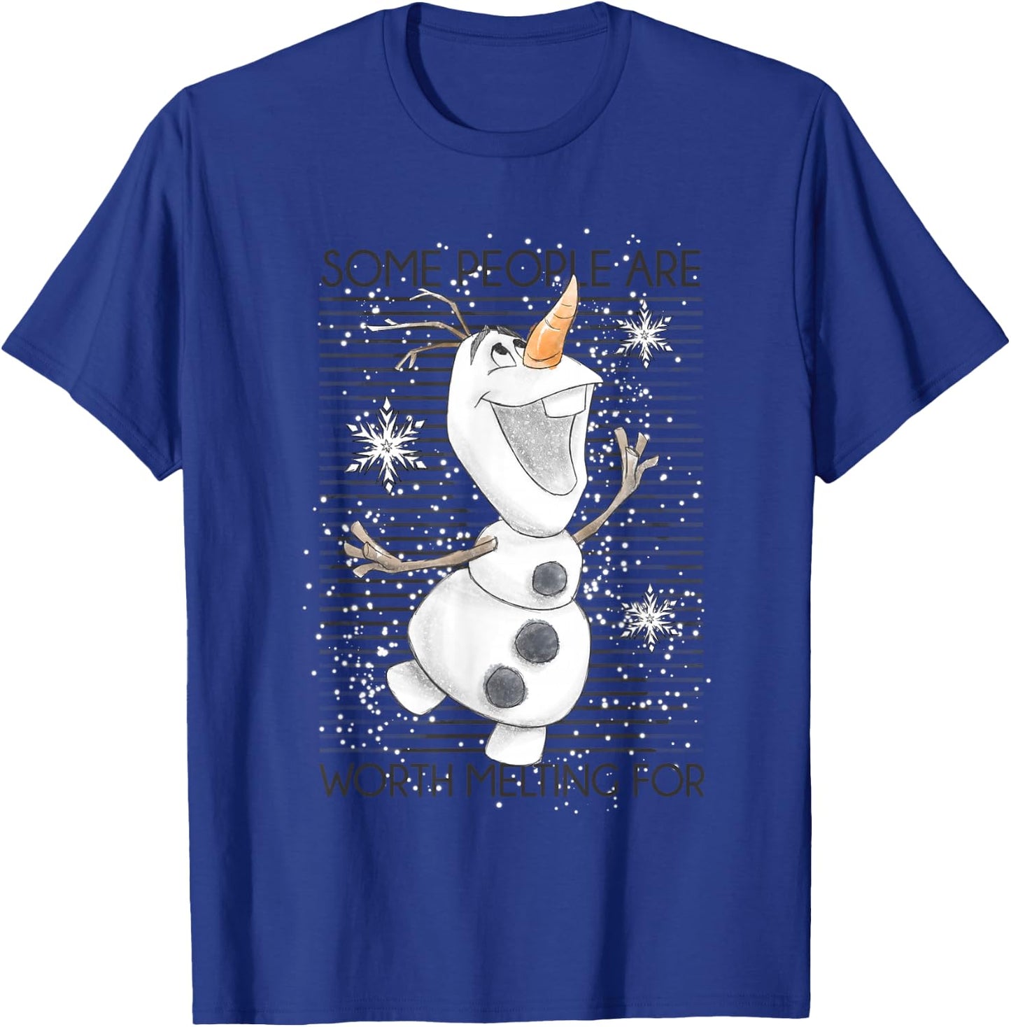 Disney Frozen Olaf Some People are Worth Melting for T-Shirt - T-Shirt | Royal