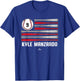Baseball American Flag Kyle Manzardo Cleveland Baseball T-Shirt - T-Shirt | Royal