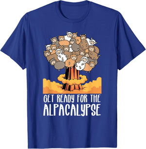 Alpacalypse Funny Alpaca T-Shirt - T-Shirt | Royal