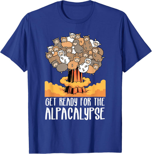 Alpacalypse Funny Alpaca T-Shirt - T-Shirt | Royal