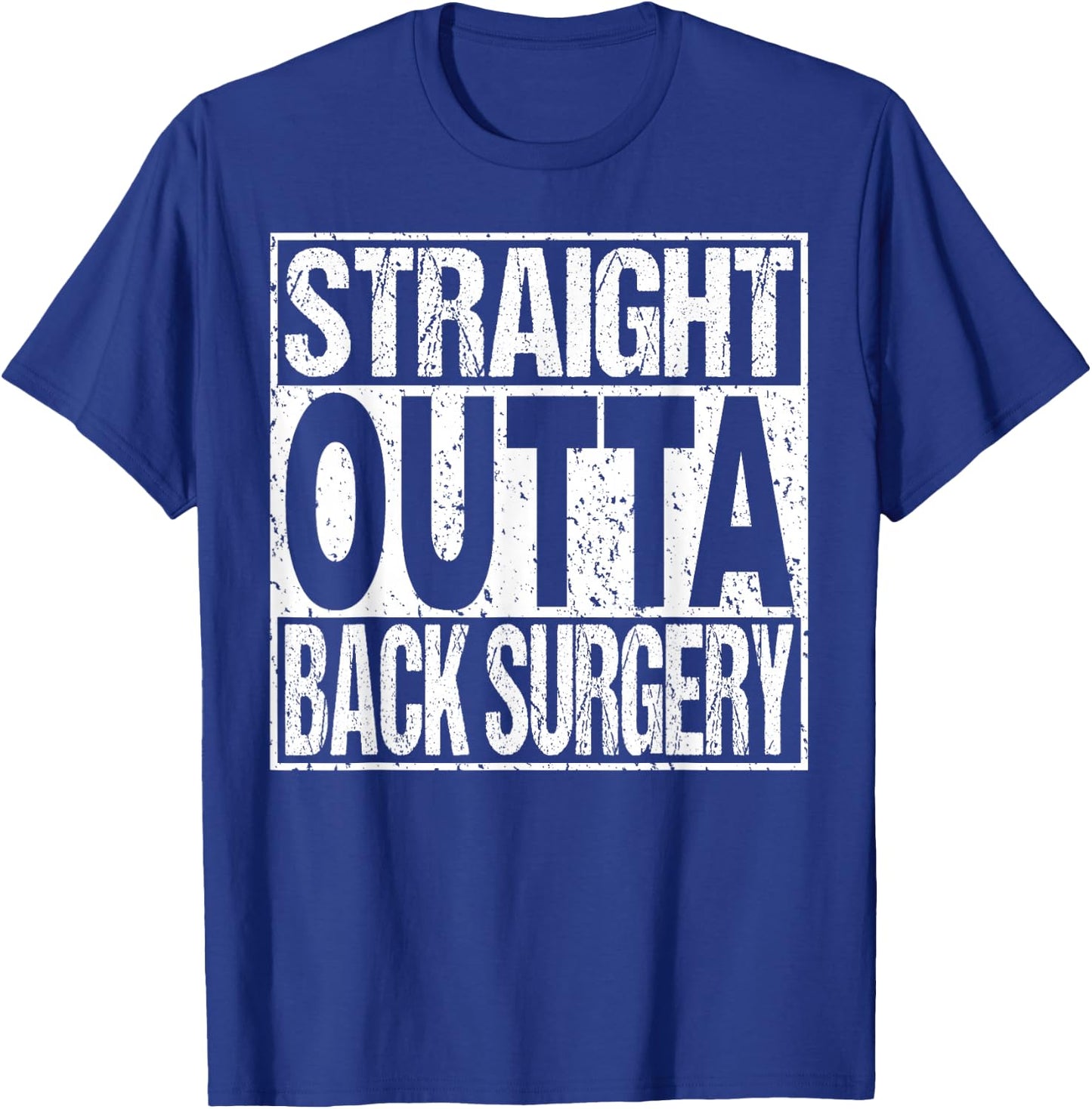 Back Surgery Lumbar Spinal Fusion Spine Recovery Gift T-Shirt - T-Shirt | Royal