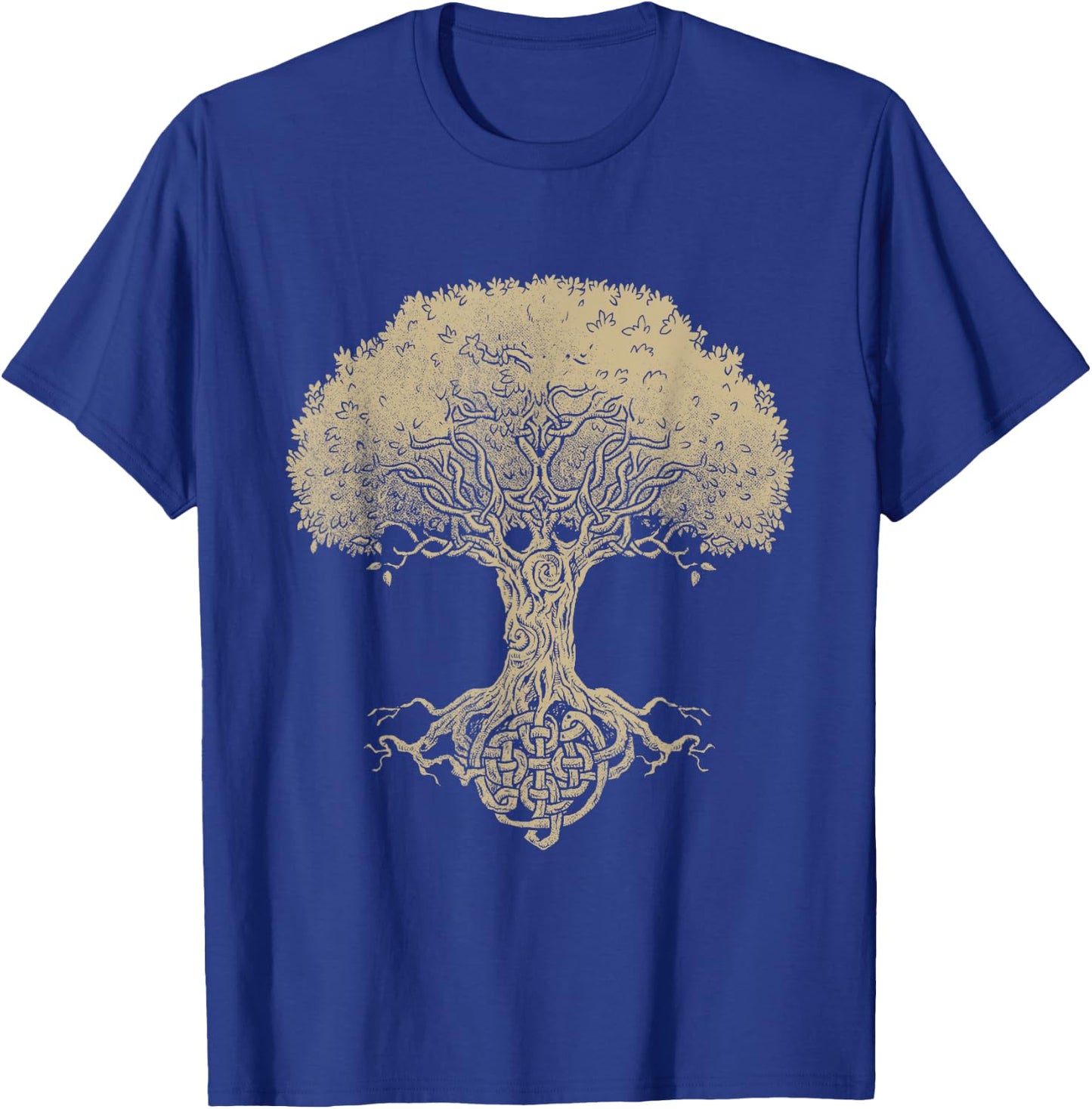 Sacred Tree Roots Celtic Knot Spiritual Celt Irish Mythology T-Shirt - T-Shirt | Royal