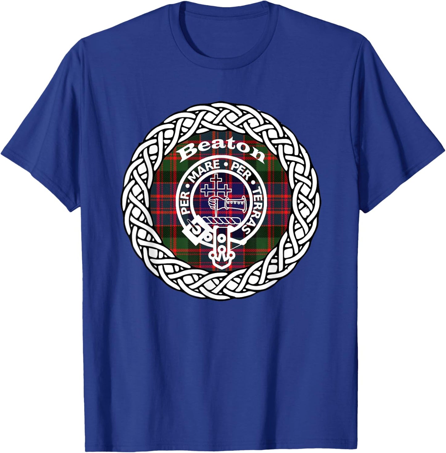 Beaton surname Scottish clan tartan crest badge T-Shirt - T-Shirt | Royal