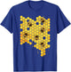 Honey Bee Hive Honeycomb Beekeeping Beekeeper Gift T-Shirt - T-Shirt | Royal