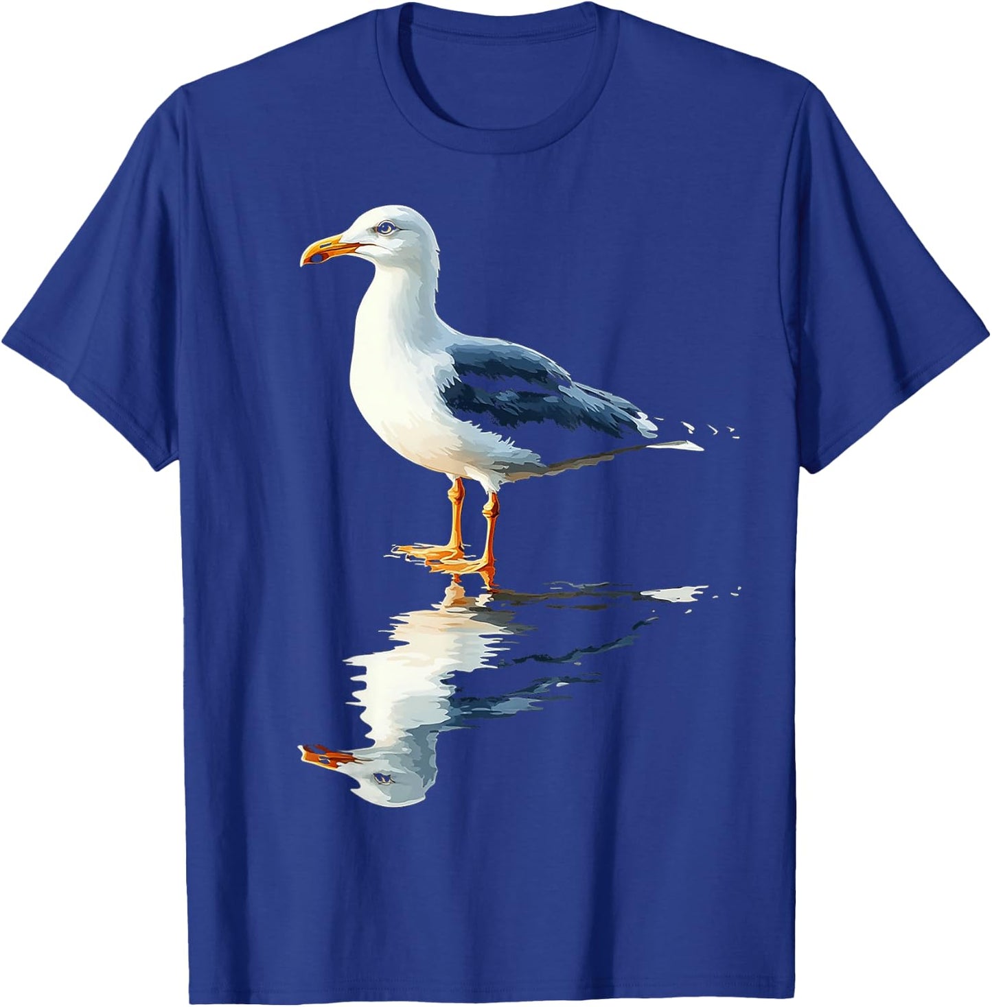 Seagull Bird Motif Animal Art Seagull T-Shirt - T-Shirt | Royal