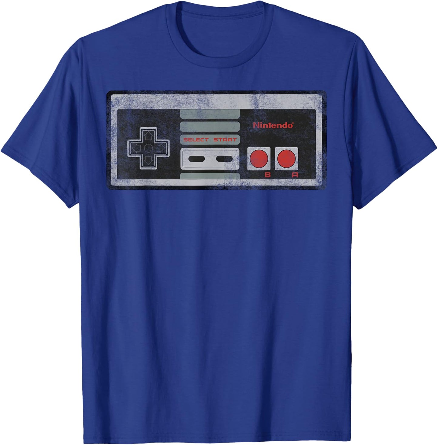 Nintendo NES Controller Retro Vintage T-Shirt - T-Shirt | Royal