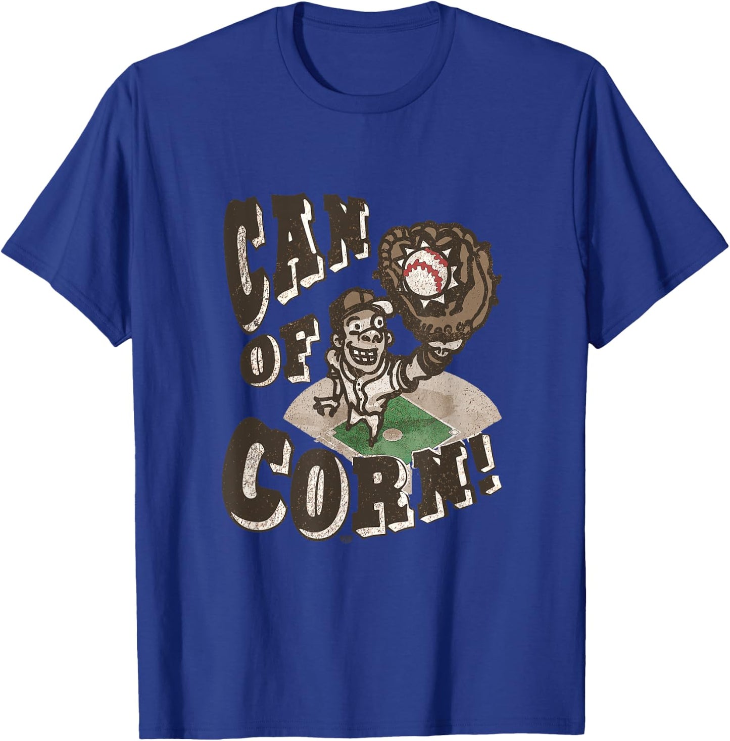 MudgeWare Can of Corn Baseball T-Shirt - T-Shirt | Royal
