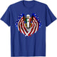 Mexican American Mexico USA Flag Eagle T-Shirt - T-Shirt | Royal