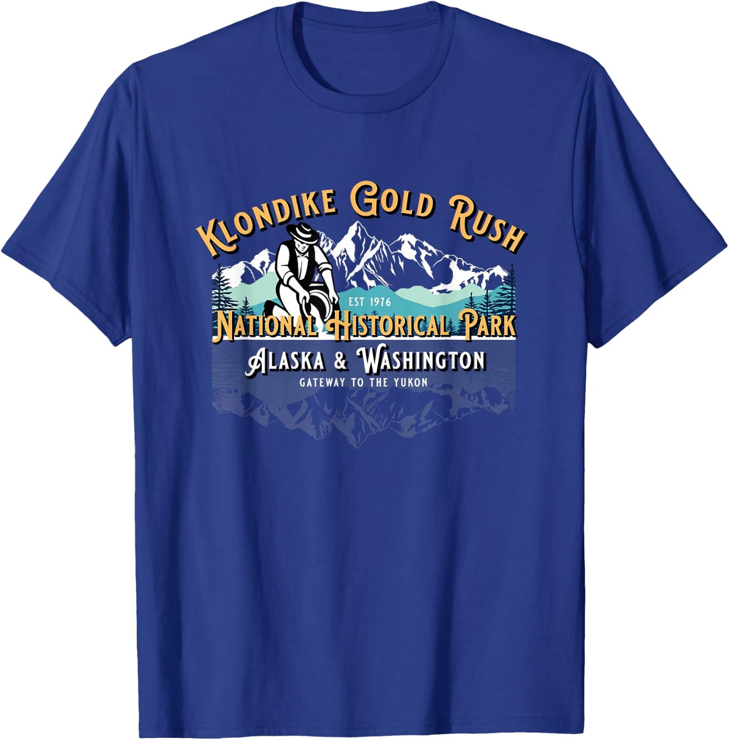 Skagway Klondike Gold Rush National Historical Park Souvenir T-Shirt - T-Shirt | Royal