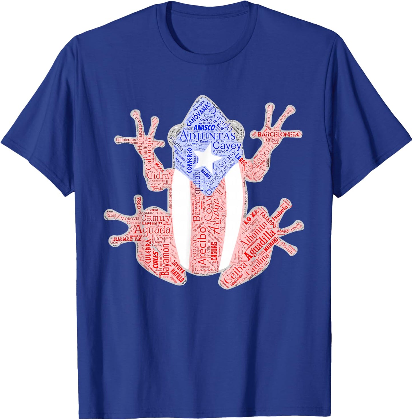 Coqui Shirt Taino Shirt Puerto Rico Flag cities Boricua T-Shirt - T-Shirt | Royal