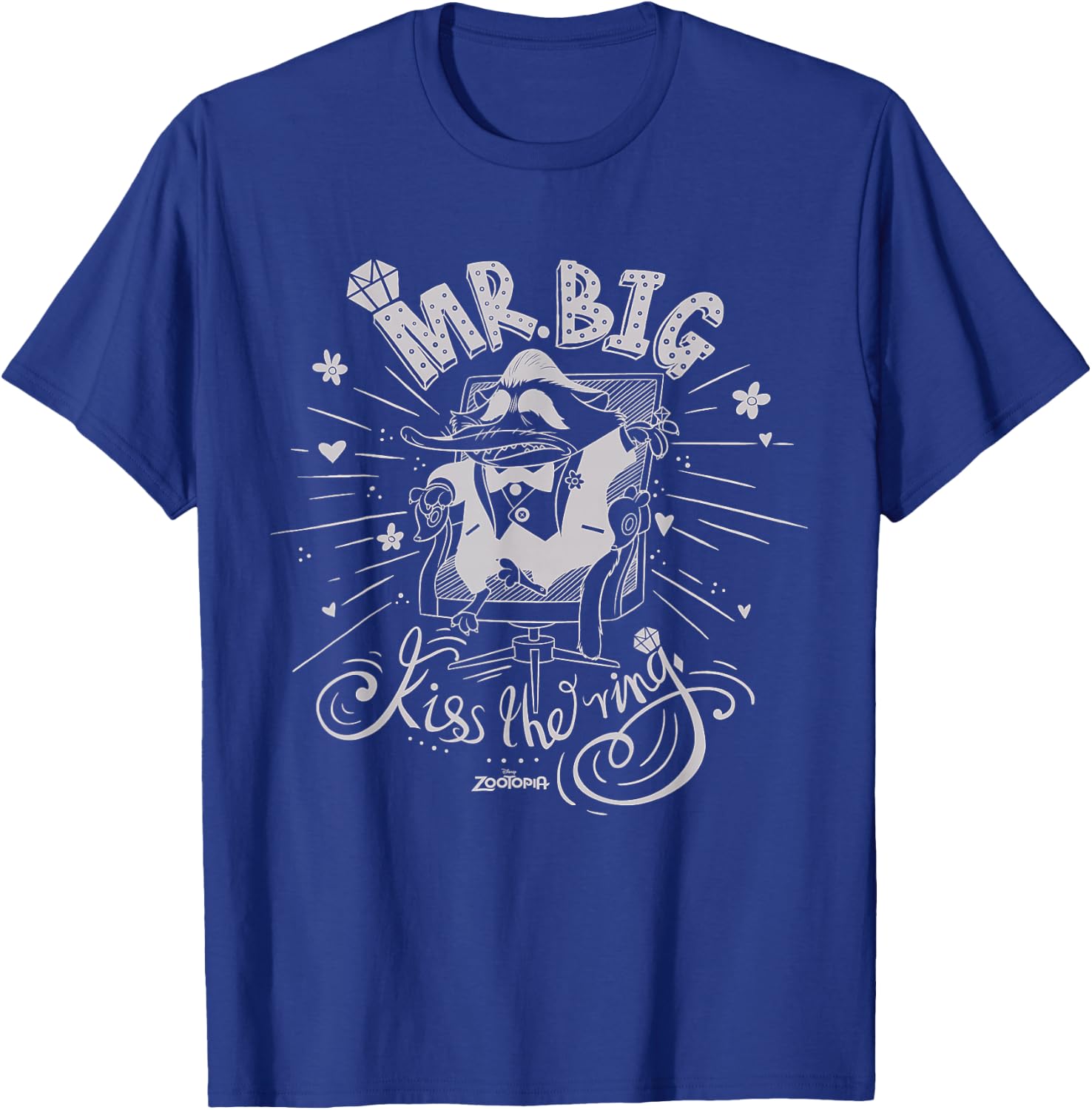 Disney Zootopia Mr. Big Kiss the Ring Illustrated T-Shirt - T-Shirt | Royal