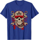 Vintage Mechanic Skull and Wrench Graphic T-Shirt - T-Shirt | Royal