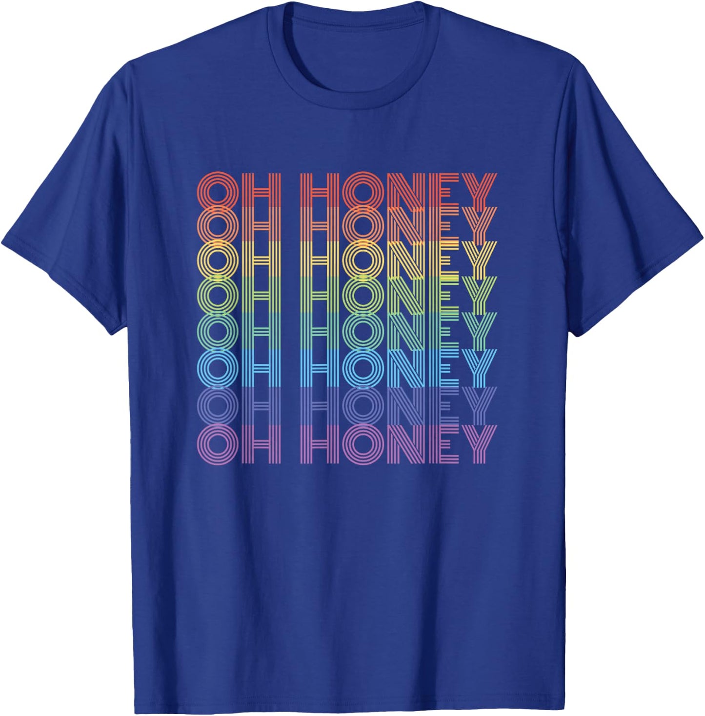 OH HONEY - Rainbow Vintage Gay Pride T-Shirt - T-Shirt | Royal