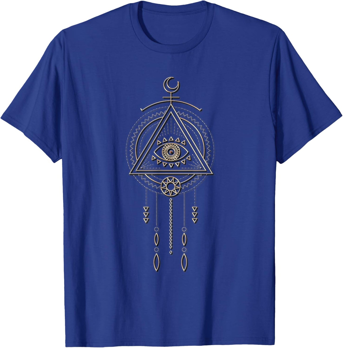 Tribal Shaman Watching Eye T Shirt Mandala Sacred Geometry T-Shirt - T-Shirt | Royal