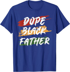 Dope Black Father 1865 Juneteenth Black History Culture T-Shirt - T-Shirt | Royal