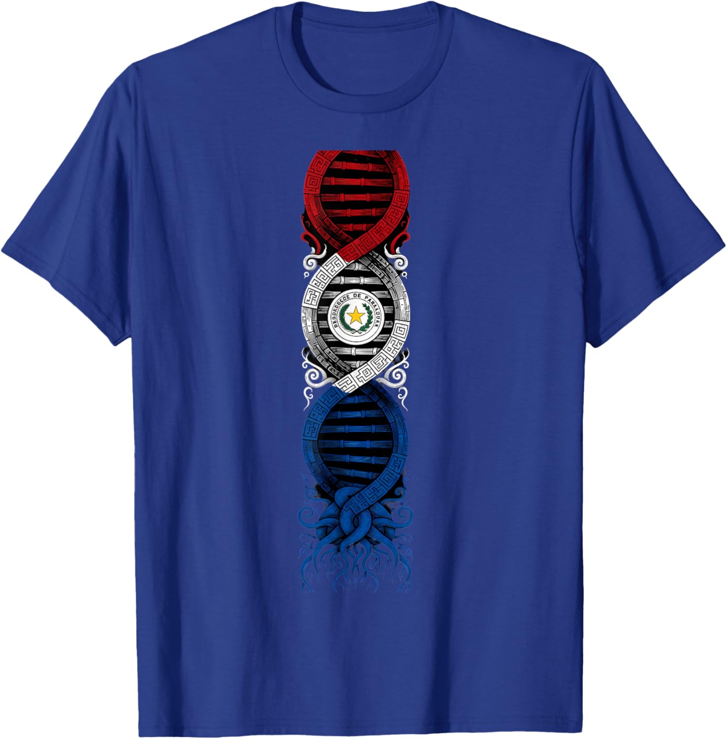 Paraguay Flag Paraguayan Roots T-Shirt - T-Shirt | Royal