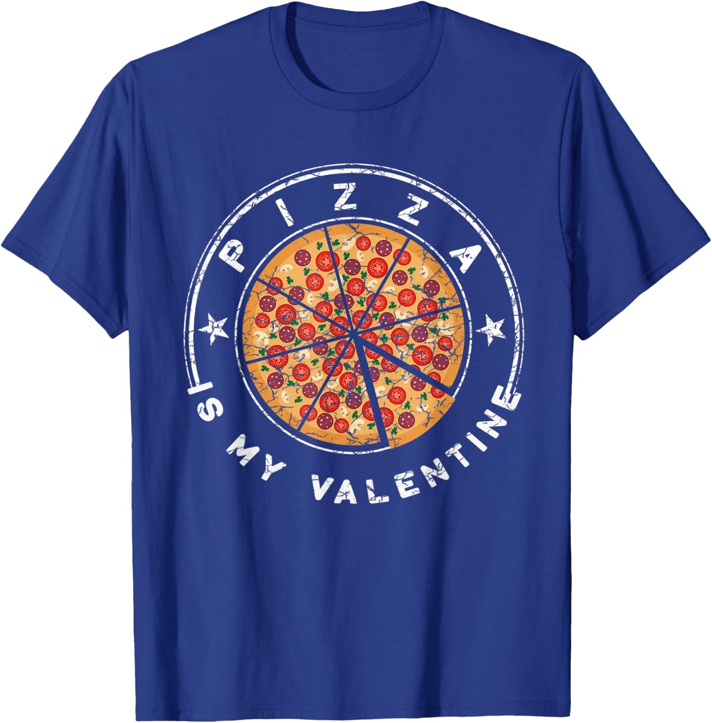 Pizza Is My Valentine T Shirt Valentines Day for Boys Kids T-Shirt - T-Shirt | Royal