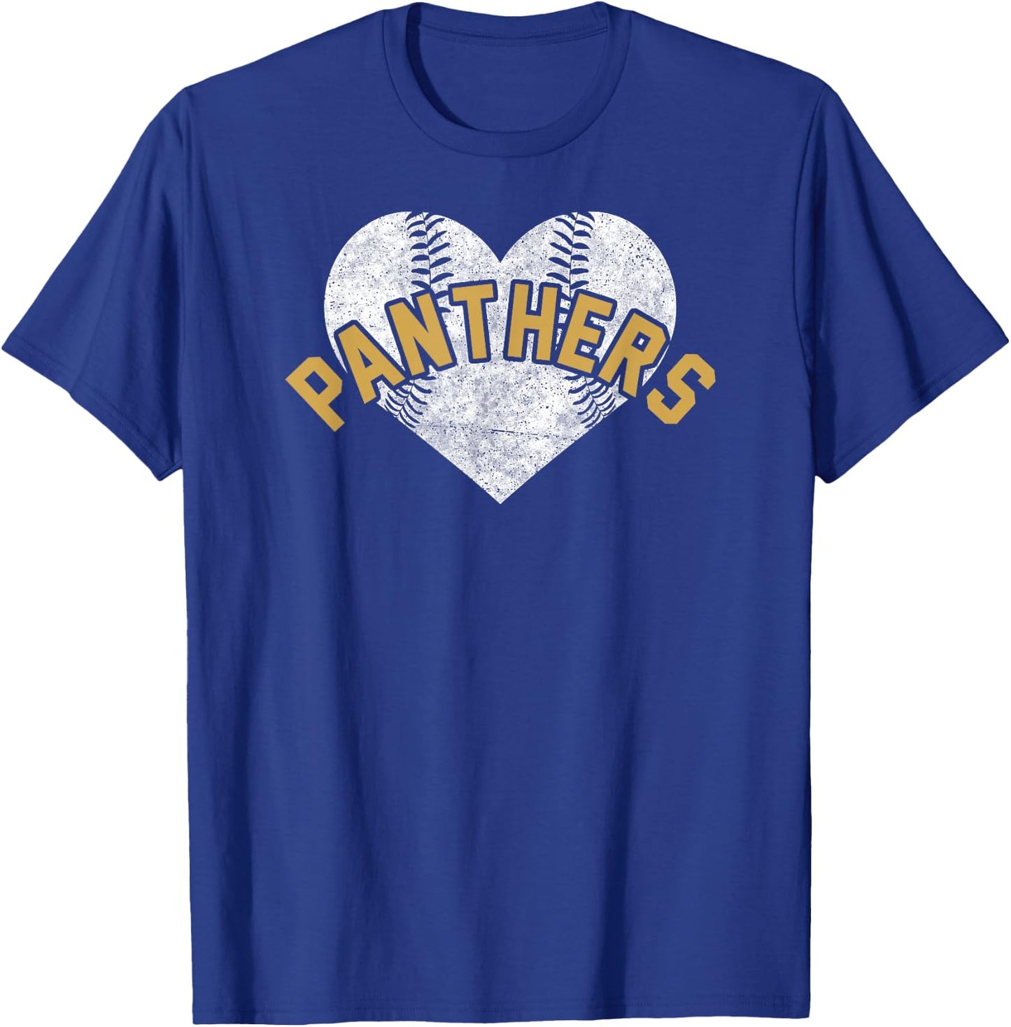 Panthers Baseball Softball Shirt High School Team Mascot Mom T-Shirt - T-Shirt | Royal