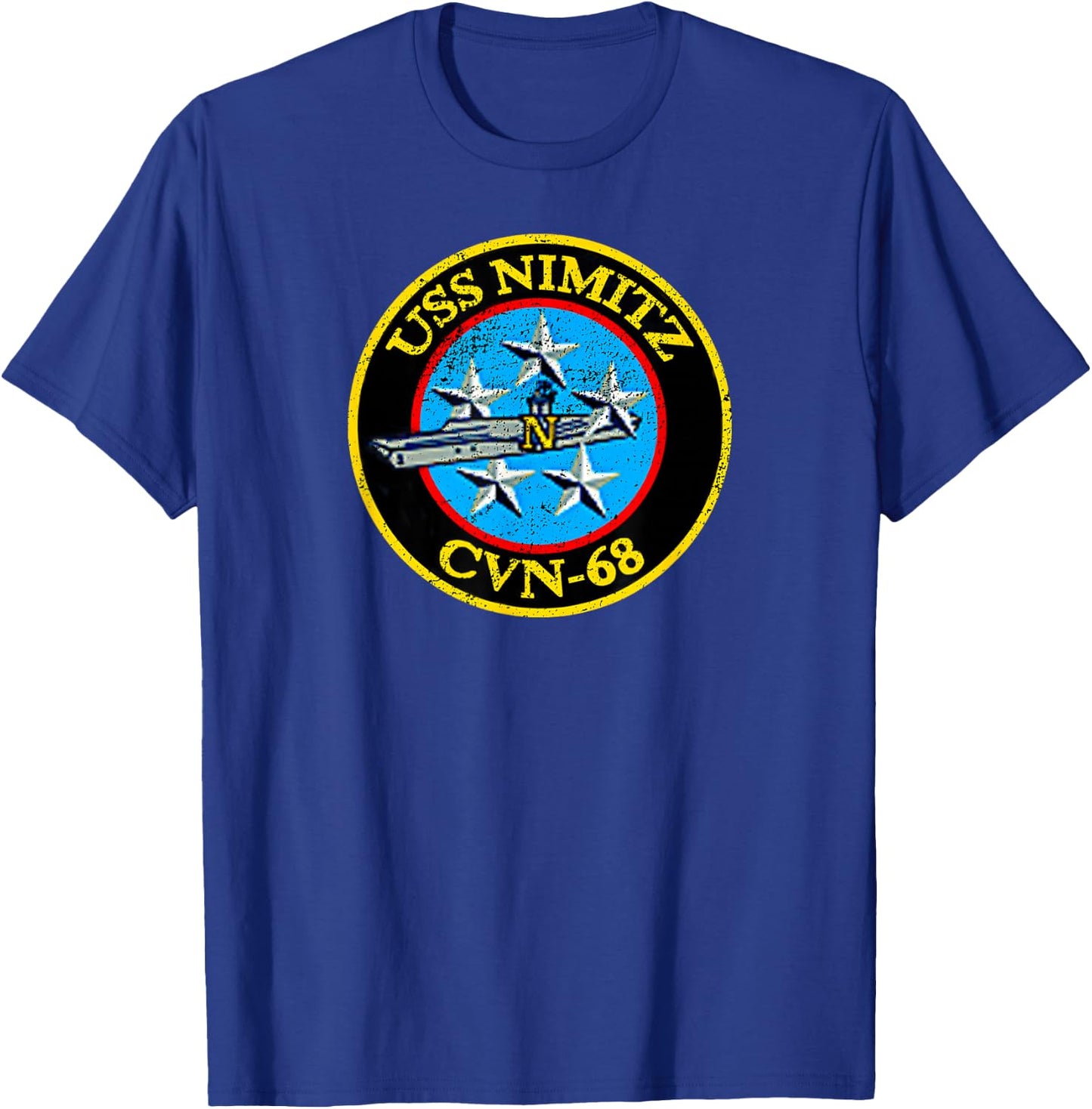 US Aircraft Carrier Veteran CVN-68 Nimitz Gift T-Shirt - T-Shirt | Royal