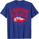 Disney Pixar Cars 3 Lightning McQueen Racing Vintage Badge T-Shirt - T-Shirt | Royal
