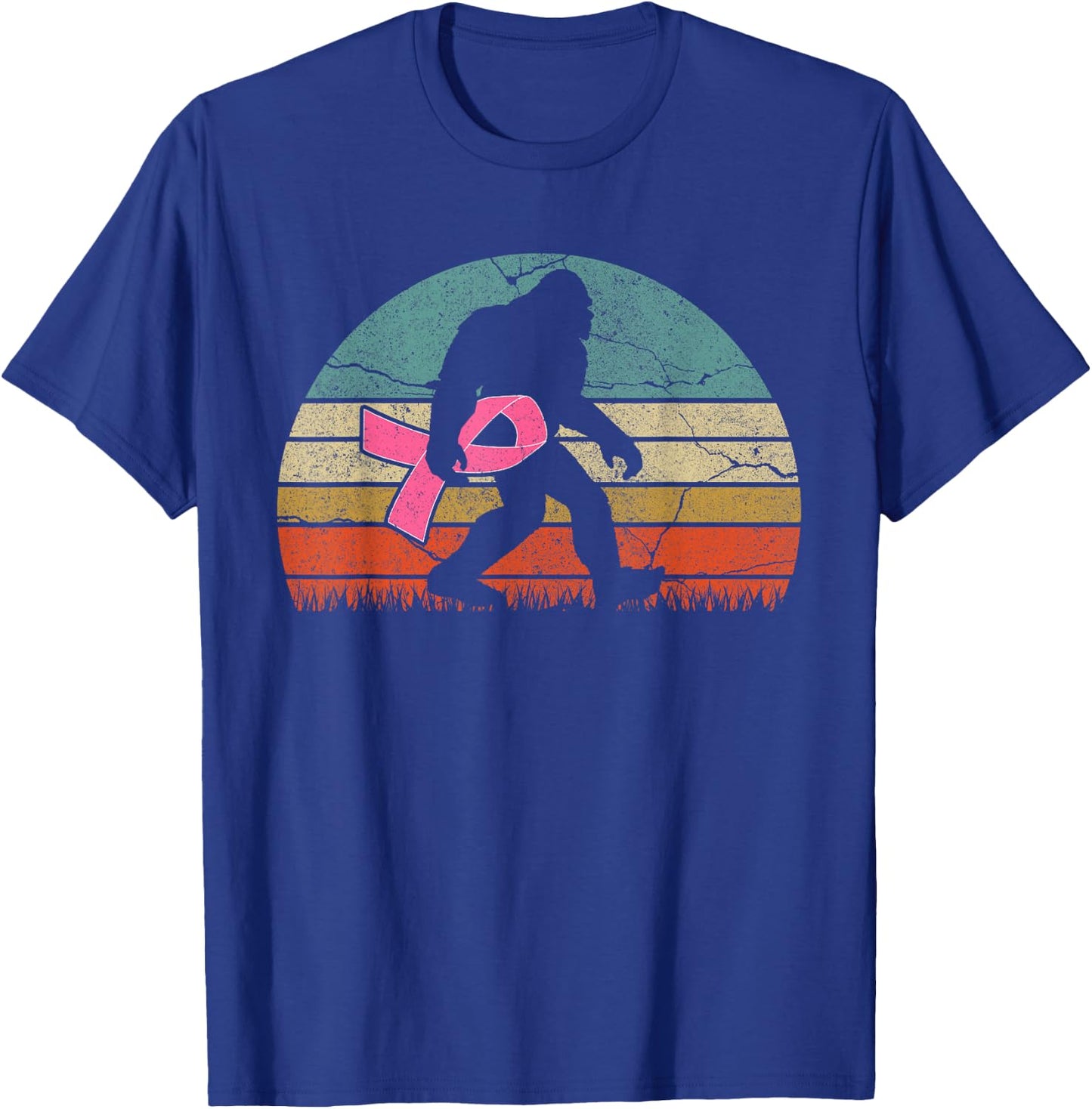 breast cancer survivor Vintage Bigfoot women T-Shirt - T-Shirt | Royal
