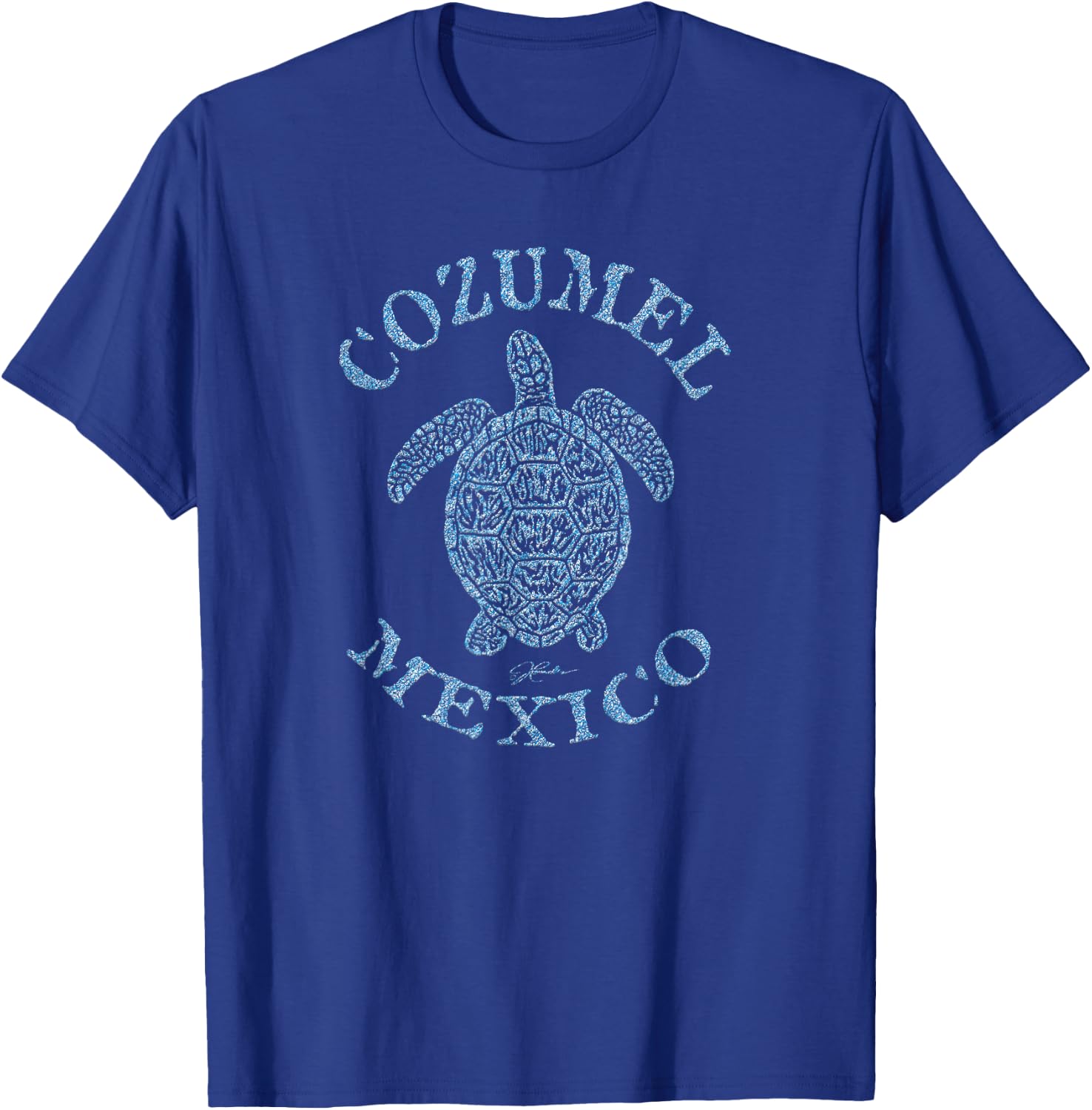 JCombs: Cozumel, Mexico Sea Turtle T-Shirt - T-Shirt | Royal