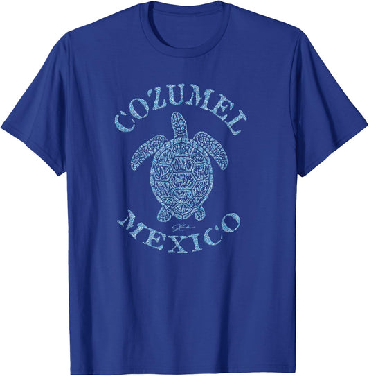 JCombs: Cozumel, Mexico Sea Turtle T-Shirt - T-Shirt | Royal